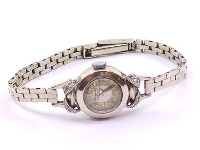 GERMOR 

Bracelet watch in white gold 750°,...