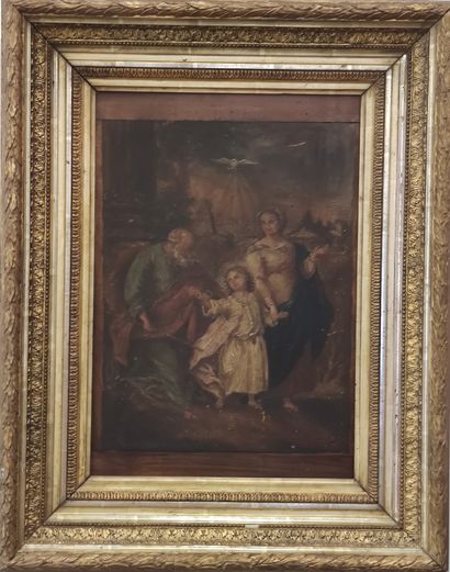 French work of the XIXth century

Holy family

Oil...