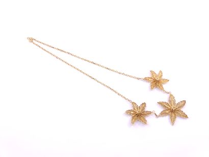 NECKLACE in yellow gold 750° representing...