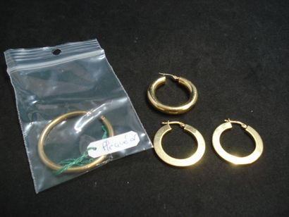 1 Pair of buckles Yellow gold 18kt 3,69 g...