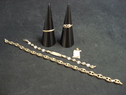1 Bracelet identité Or 18kt 3,40 g 1 Bracelet...
