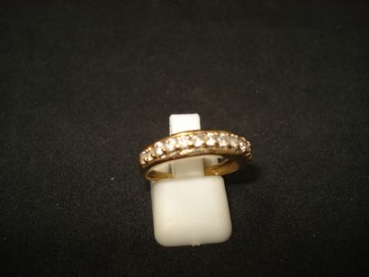 1 Ring 18kt yellow gold and stones 2,69 ...