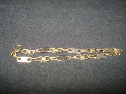 1 Gold bracelet 2 tones 18kt 10,39 g dam...