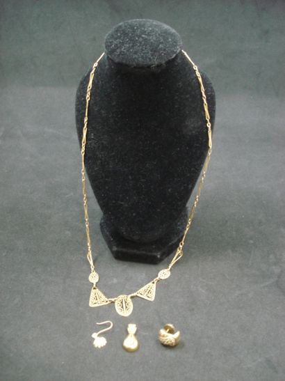 1 Collier Or 18kt 6,36 g fermoir métal 1...