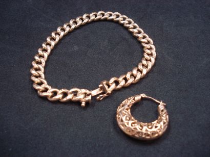 1 Bracelet Or 18kt 11,47 g déterioré 1 Boucle...