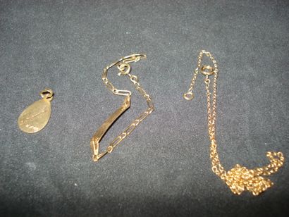 1 Bracelet child Gold 18kt 2,03 g 1 Pendant...