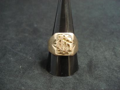 1 Ring 18kt gold 10,60 g initial