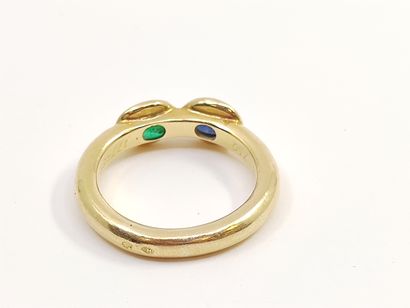 CHAUMET

BAGUE jonc en or jaune 750 ornée...