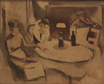 ROBERT LOTIRON (1886-1966 ) 

La veillée

Huile...
