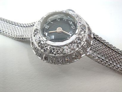 
MONTRE bracelet de dame en or gris 750°,...