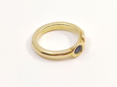 CHAUMET

BAGUE jonc en or jaune 750 ornée...