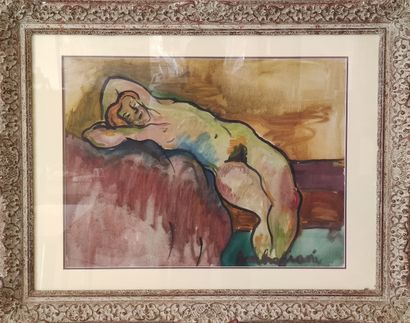 
Pierre AMBROGIANI (1907-1985)




Nue 




Gouache...
