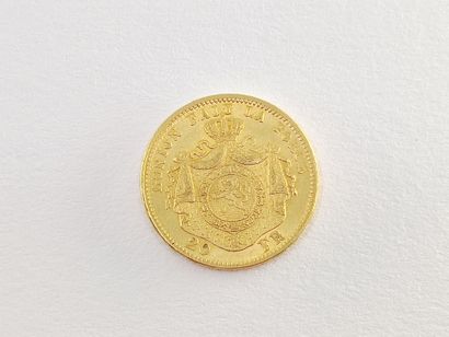 PIECE 20 francs or LEOPOLD II

1871

Poids...
