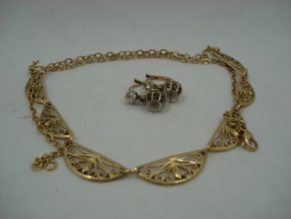1 Necklace Yellow gold 18kt 10,92 g watermarked...