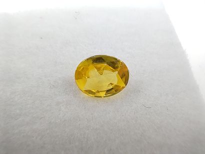 SAPHIR yellow Songea VVS Tanzania oval 

Size...