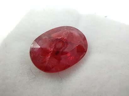 SAPHIR reddish orange Madagascar oval

Size...