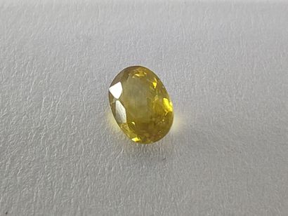 SPHENE greenish yellow Madagascar oval

Size...
