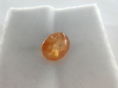 GRENAT orange spessartite Namibia oval

Size...