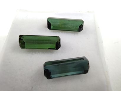 TROIS TOURMALINE green Nigéria émeraude 

Dim...