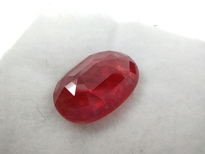 SAPHIR reddish orange Madagascar oval

Size...