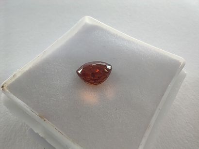 Round orange spessartite Namibian GRENAT...