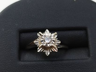 TRAVAIL Français

Bague en or gris 750° ornée...