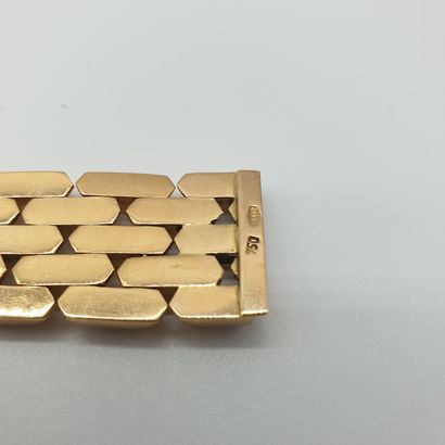 
BRACELET maille fantaisie articulée en or...