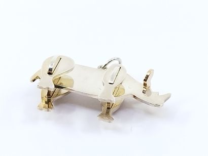 TIFFANY

PENDENTIF en forme de rhinocéros...