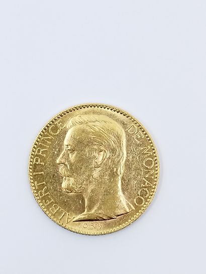 PIECE de 100 francs Albert Ier or Prince...