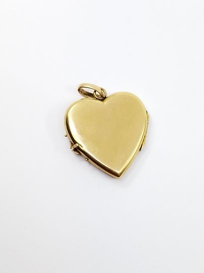 Heart-shaped pendant in yellow gold 750°,...