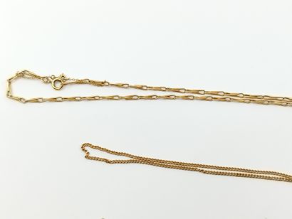 LOT of gold 750° including : 

Two children's...