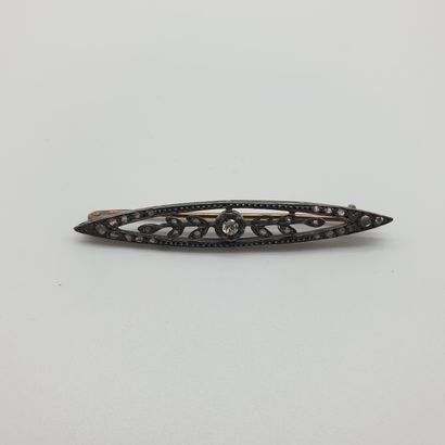 
BROCHE barrette Art Nouveau en Or jaune...
