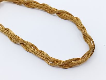 COLLIER en or jaune 750° tréssé 

Poids :...