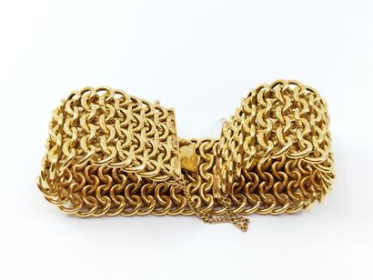 IMPORTANT bracelet en or jaune 750 maille...