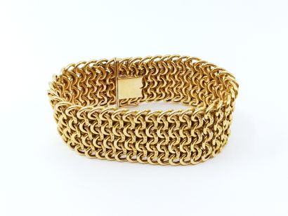 IMPORTANT bracelet en or jaune 750 maille...