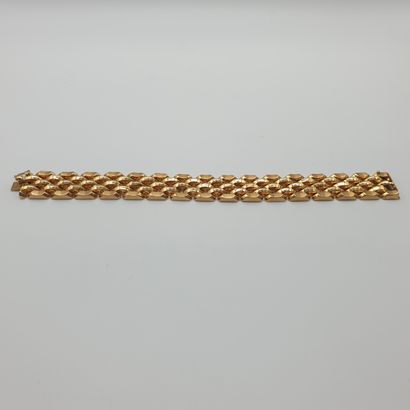 
BRACELET maille fantaisie articulée en or...