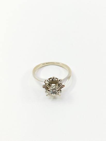 TRAVAIL Français

Bague en or gris 750° ornée...