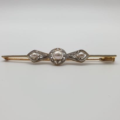 TRAVAIL FRANCAIS

Broche barrette or deux...