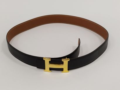 HERMES

Ceinture en cuir noir 

Boucle en...