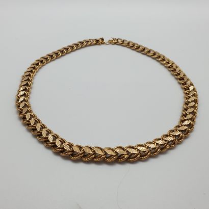 COLLIER maille fantaisie en or jaune 750°

Poids...