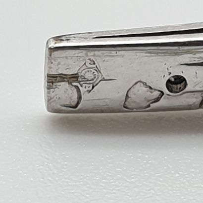 BRACELET rivière en or et platine ornée de...