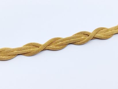 COLLIER en or jaune 750° tréssé 

Poids :...