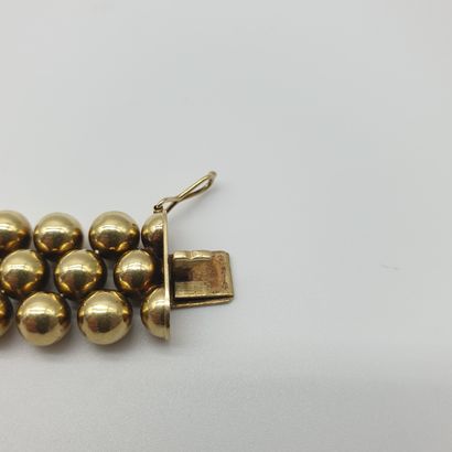 BRACELET boule en or jaune 14 carat (585°/000)

Poids...