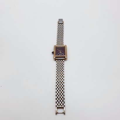 CARTIER

MONTRE bracelet en métal doré et...
