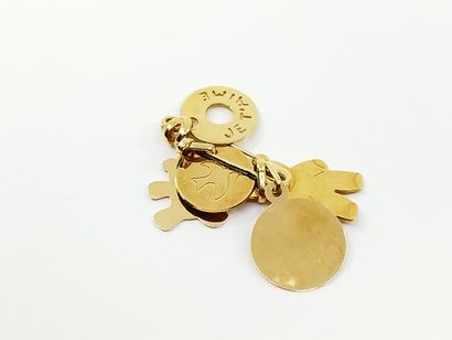 LOT d'or 750° comprenant :

DEUX broches...