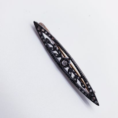 
BROCHE barrette Art Nouveau en Or jaune...