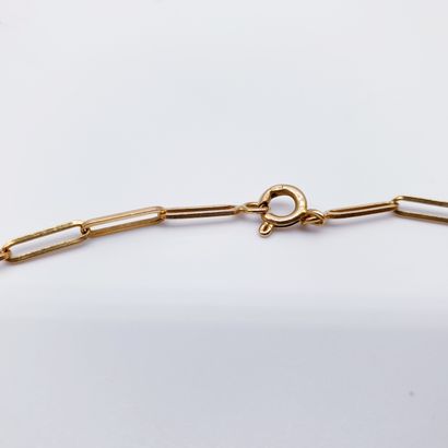 BRACELET ET COLLIER en maille rectangulaire...