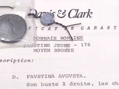 Monnaie romaine Faustine Jeune - 176

Moyen...