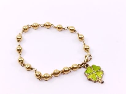 BRACELET marseillais en or jaune 750 accompagné...
