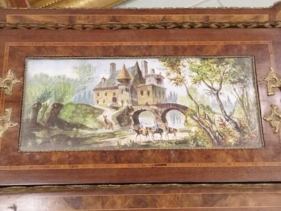 JARDINIERE de forme rectangulaire en bois...
